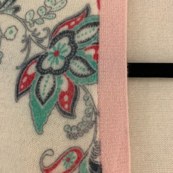 Oats Cashmere by Debra, Ivory and pink cardigan - 100% Cashmere - Picture 2 of 4